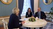 Vladimir Putin hosts Marine Le Pen in Moscow