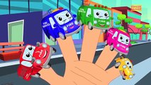 Finger Family Vehicles Fire Truck Police Car Bulldozer Ambulance Tow Truck Nursery Rhymes