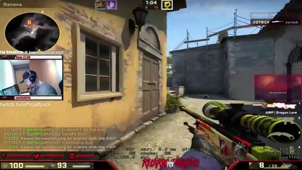 CS:GO - FOX INSANE CLUTCH - CRAZY REACTION TIME