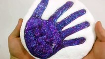 DIY Combine Glitter Galaxy Clay Slime Poop Learn Colors Orbeez Surprise Toys | The Finger