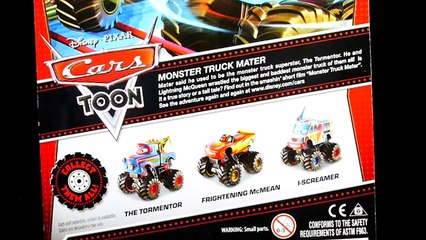 Monster Truck Mater Cars Toons Toys Tormentor & Frightning McMean Lightning McQueen new D