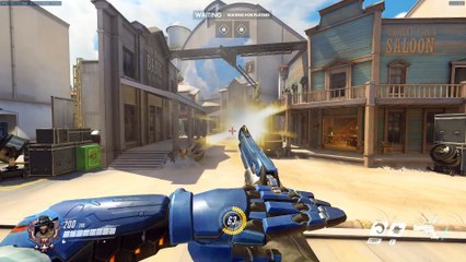 Overwatch: Demonstration of the new Ammunition Clip Size Scaler option on PTR