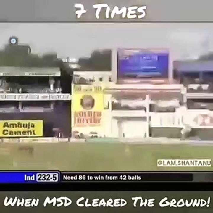 MS Dhoni Most Destructive Out of Stadium Sixes Of All Time