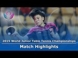 WJTTC 2015 Highlights: WANG Manyu vs WANG Yidi (Final)