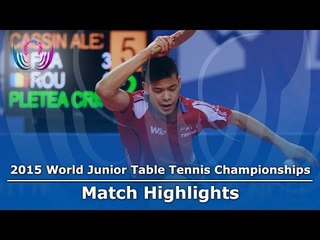 WJTTC 2015 Highlights: CASSIN Alexandre vs PLETEA Cristian (R16)