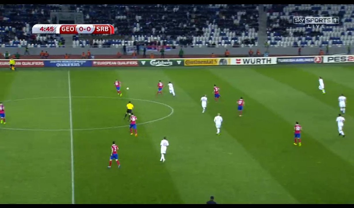 Nika Katcharava Goal HD - Georgia 1-0 Serbia - 24-03-2017