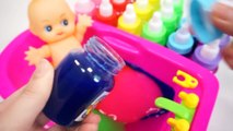 KID Song l Numbers, Counting Baby Doll Colours Slime Bath Time - Toymonster