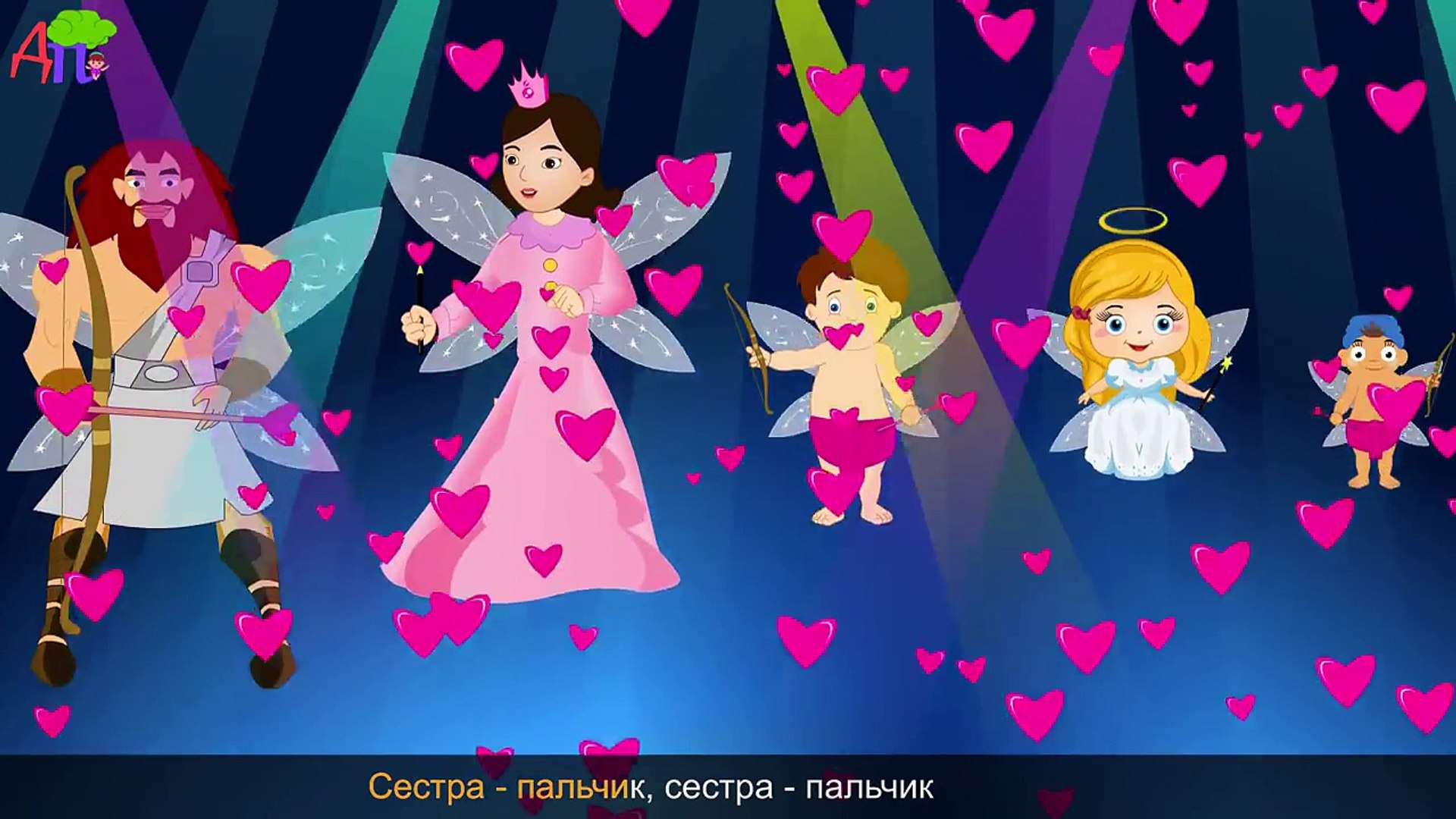 ⁣Семья пальчиков-купидончиков | Cupid Finger Family in Russian Папа - пальчик, папа - пальч