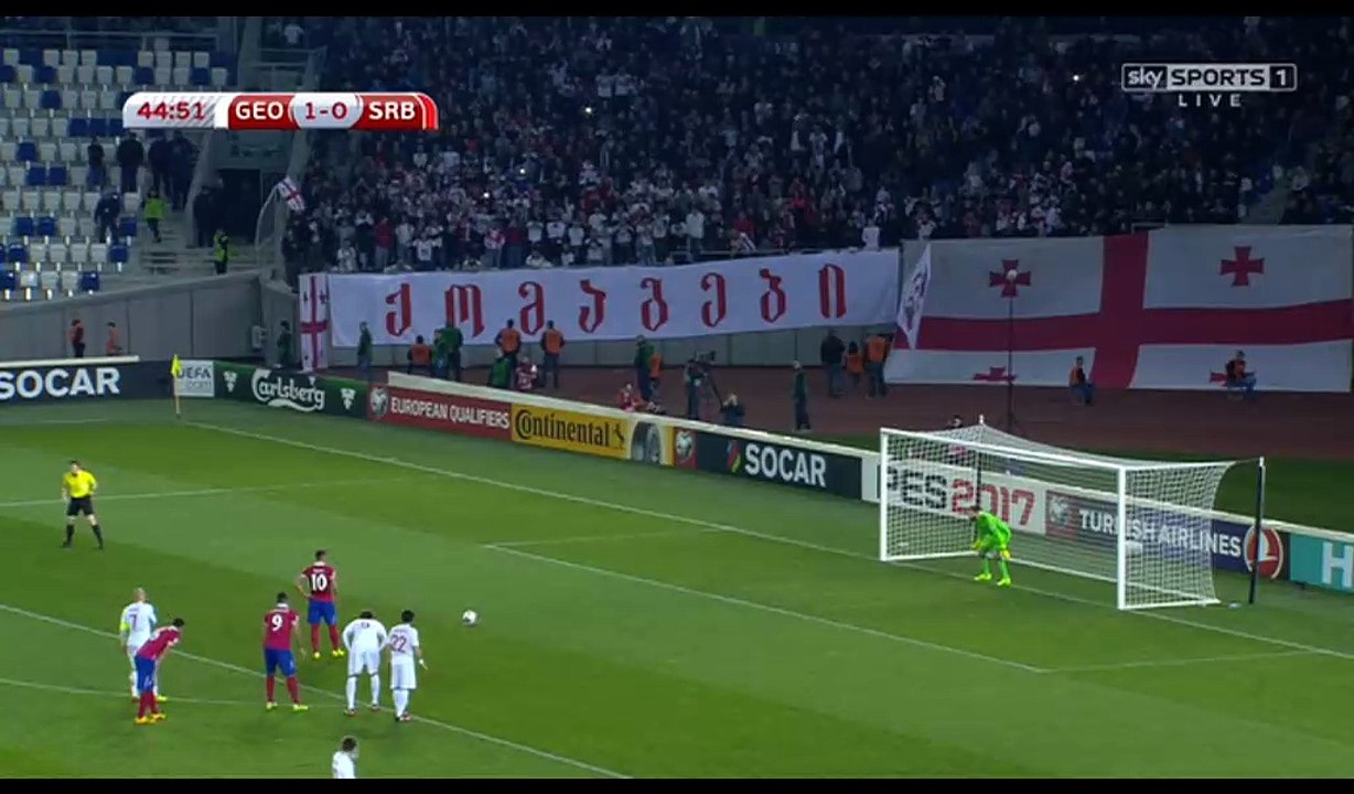 Dusan Tadic Goal HD - Georgia 1-1 Serbia - 24-03-2017