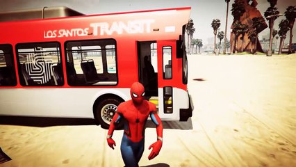 Learn colors with color bus & Spiderman - Fun Games For Kids - educational Videos For Learning-4Ka4X5wnr0Q