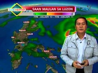 24 Oras: Weather update as of 7:00 p.m. (January 11, 2013)