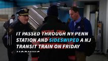Amtrak train derails and hits another train in NY Penn Station