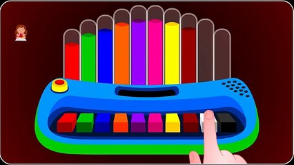 Learn Colors with Music Instrument Cartoon, Teach Colours, Baby Children Kids Learning Vid
