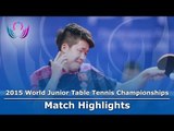 WJTTC 2015 Highlights: WANG Chuqin vs AN Jaehyun (Team-Final)