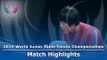 WJTTC 2015 Highlights: RI Yong Hae vs TAN Sarah (Qual)