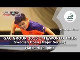 Swedish Open 2015 Highlights: XU Xin vs FAN Zhendong (Final)