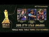 Who will be the 2015 Female Para Table Tennis Star