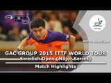 Swedish Open 2015 Highlights: LIANG Jingkun vs FAN Zhendong (1/2)