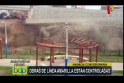 Concesionaria anuncia que obras de Línea Amarilla están controladas