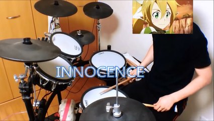 【Sword Art Online】【OP】-Innocence -【drum cover】【叩いてみた】