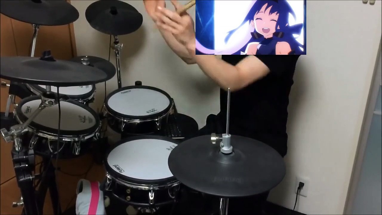 【Sword Art Online】【OP】-Courage FULL-【drum cover】【叩いてみた】