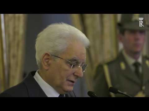 Roma - Mattarella alla delegazione italiana dei membri del Parlamento Europeo (22.03.17)