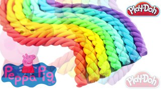 Play doh frozen kids! - create licorice twizzlers rainbow playdoh along peppa pig toys
