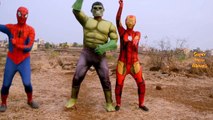Spiderman Batman Ironman Vs Hulk Guns Epic Fight Compilation