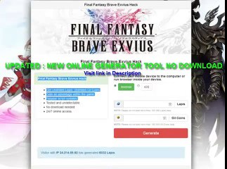 Final Fantasy Brave Exvius Generator Hack Tool-Cheat Unlimited Lapis and Gil1