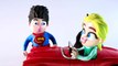 Superhero Selfie with Zombie Play Doh Stop Motion Animation Elsa Batman Superman