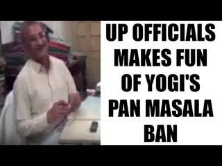 Yogi Adityanath's ban on pan masala in office mocked by UP officials  : Watch video