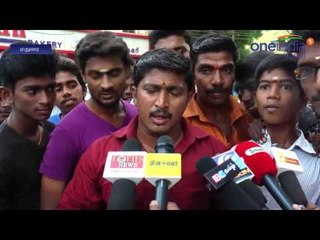 Protest against actor Vishal in Madurai
