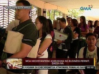 24 Oras: Mga negosyanteng kumukuha ng business permit, dagsa na