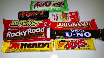 A lot of Candy Bars Countdown