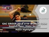 Swedish Open 2015 Highlights: BROSSIER Benjamin vs CHIANG Hung-Chieh (Pre)