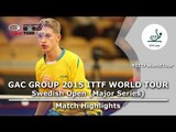 Swedish Open 2015 Highlights: KALLBERG Anton vs YAN An (R32)