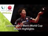 2015 Men's World Cup Highlights: MIZUTANI Jun vs TSUBOI Gustavo (1/4)