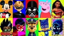 PJ Masks Play Doh LEARN COLORS Peppa Pig, Miraculous Ladybug, Paw Patrol, Bubble Guppies