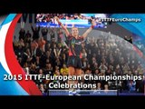 2015 ITTF European Championships Singles Champions Celebrations