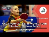 2015 Chile Open Highlights: ARGUELLES Camila vs RUANO Lady (1/8)