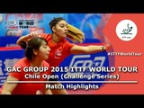 2015 Chile Open Highlights: MALDONADO Ninoska/PENA Tiare vs GIL Lina/SARMIENTO Paloma (Qual. Groups)
