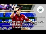 Czech Open 2015 Highlights: WONG Chun Ting vs GAUZY Simon (1/2)