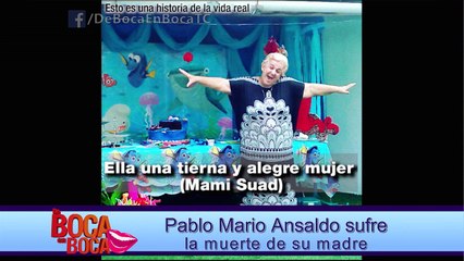 Pablo Mario Ansaldo consternado, no supera partida de sus padres