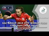 Czech Open 2015 Highlights: SOLJA Amelie vs KUCEROVA Aneta (Qual. Groups)