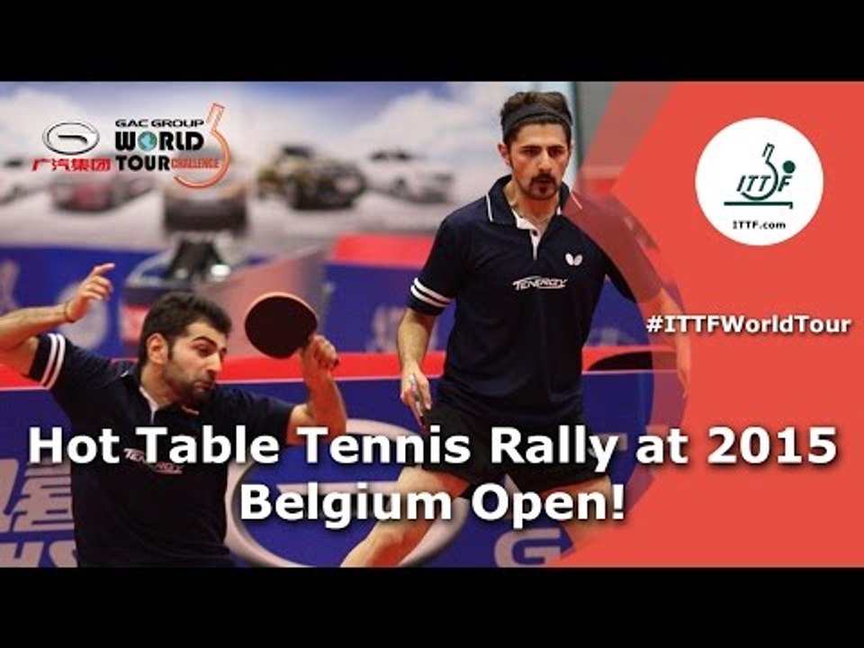 Arctic ik betwijfel het klei Hot table tennis rally at 2015 Belgium Open - video Dailymotion