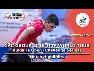 Bulgaria Open 2015 Highlights: VATOV Konstantin vs SERDAROGLU David U21 (Qual. Groups)