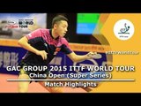 China Open 2015 Highlights: FAN Zhendong vs XU Xin (1/2) Reupload