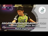 Swedish Open 2015 Highlights: PERSSON Jon vs HARIMOTO Tomokazu (Pre)