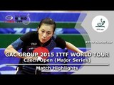 Czech Open 2015 Highlights: HAN Ying vs MIKHAILOVA Polina (1/4)