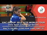 GAC Group 2015 ITTF World Tour Chile Open - Day 3 Afternoon